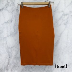 [SOLD] Orange American Apparel pencil skirt